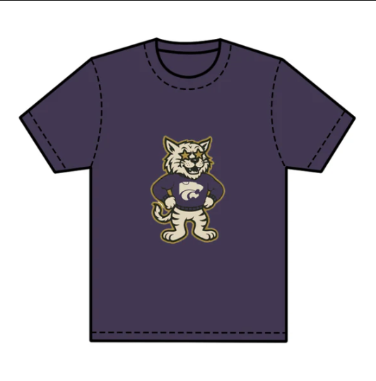 7.24 preorder(moq 5) Baby Boys Purple Short Sleeves Tiger Lions Team Tee Shirts Tops