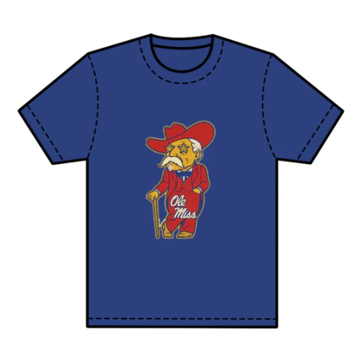 7.24 preorder(moq 5) Baby Boys Purple Short Sleeves Ole Miss Team Tee Shirts Tops