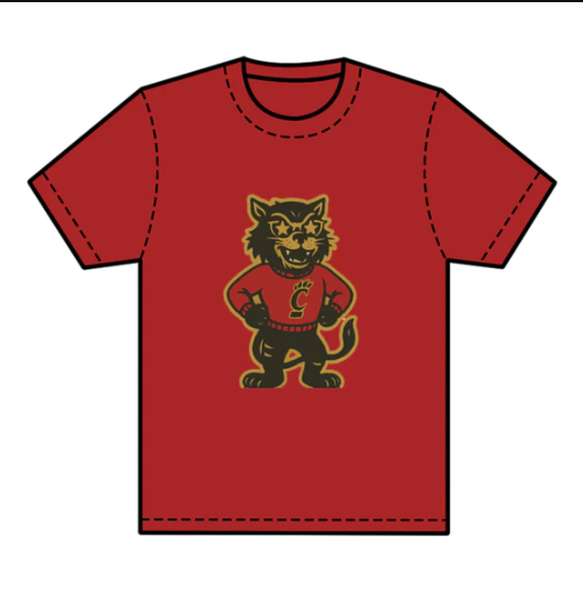 7.24 preorder(moq 5) Baby Boys Red Short Sleeves Cats C Team Tee Shirts Tops