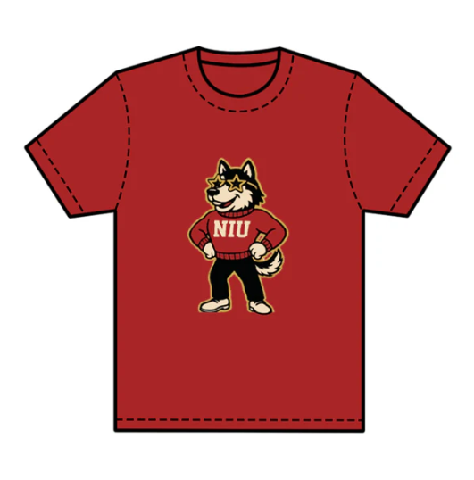 7.24 preorder(moq 5) Baby Boys Red Short Sleeves Wolf Niu Team Tee Shirts Tops