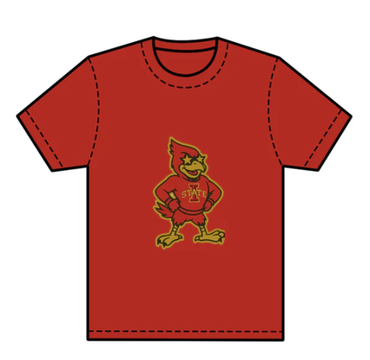 7.25 preorder(moq 5) Baby Boys Red Short Sleeves State Eagles Team Tee Shirts Tops