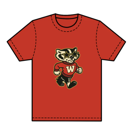 7.25 preorder(moq 5) Baby Boys Red Short Sleeves Cats W Team Tee Shirts Tops