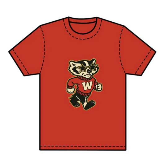 7.25 preorder(moq 5) Baby Boys Red Short Sleeves Cats W Team Tee Shirts Tops