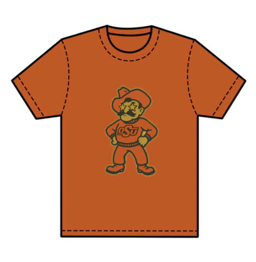 7.25 preorder(moq 5) Baby Boys Orange Short Sleeves OSU Team Tee Shirts Tops