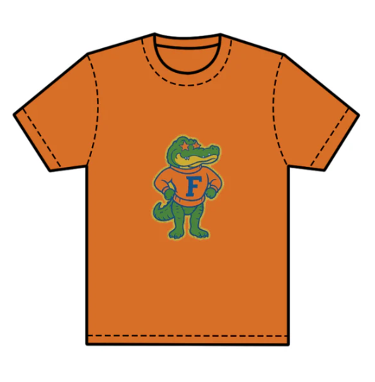 7.25 preorder(moq 5) Baby Boys Orange Short Sleeves F Crocodile Team Tee Shirts Tops