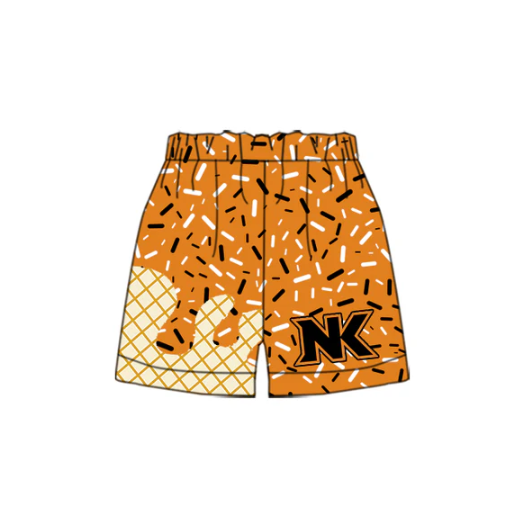 7.28 Preorder(moq 5) Baby Girls Orange NK Sprinkles Team Sports Shorts