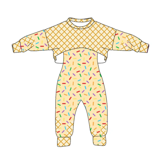 8.4 Preorder (moq 5)Baby Girls Long Sleeves Drip Shirt Top Jumpsuit 2 Piece Team Clothes Sets