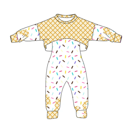 8.4 Preorder (moq 5)Baby Girls Long Sleeves Drip Shirt Top Jumpsuit 2 Piece Team Clothes Sets