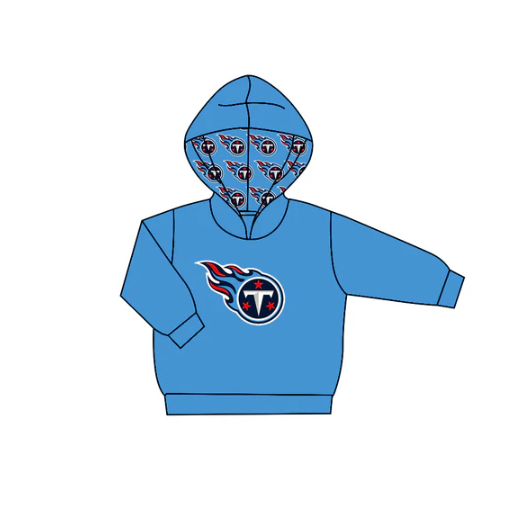 8.6 Preorder (moq 5)Baby Boys Blue Long Sleeve Stars T Team Hoodies Top