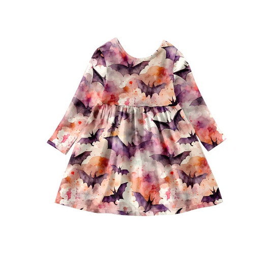 8.9 Baby Girls Fashion Bats Dresses preorder(moq 5)