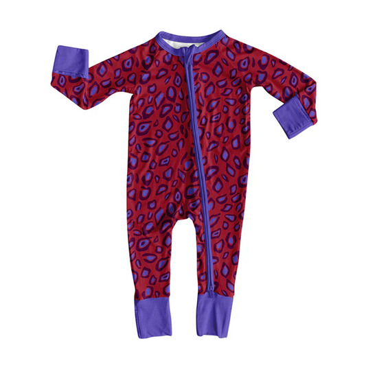 8.12 Preorder(moq 5)Baby Boys Christmas Gifts Candy Cane Zipper Footie Rompers
