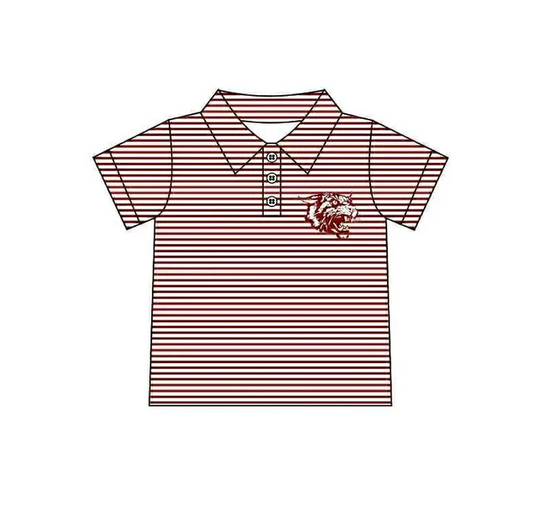 8.15Preorder(moq 5) Baby Boys Red Dragon Team Short Sleeve Tee Pullovers Shirts Tops