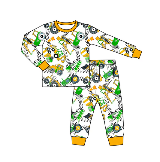 8.15 Baby Boys Construction Pajamas Clothing Sets preorder(moq 5)