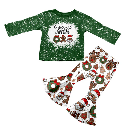 8.16 Baby Girls Christmas Gingerbread Pants Clothing Sets preorder(moq 5)