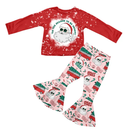 8.16 Baby Girls Christmas Santa Pants Clothing Sets preorder(moq 5)