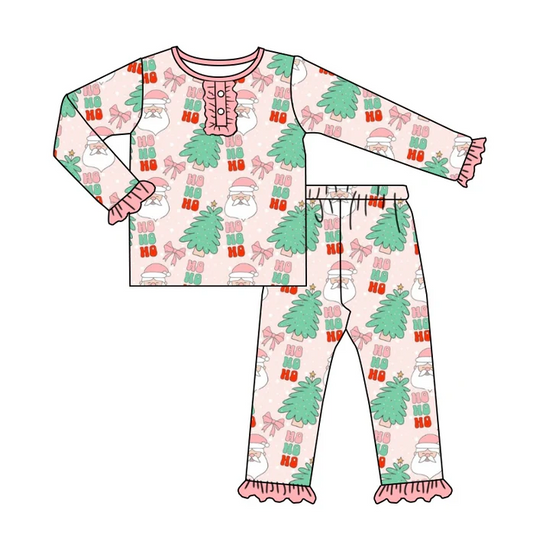 8.16 Baby Girls Christmas Tree Pajamas Clothing Sets preorder(moq 5)