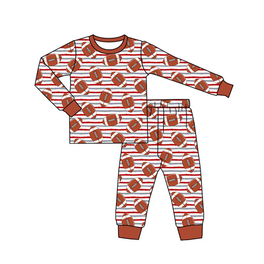 8.16 Baby Kids Football Pajamas Clothing Sets preorder(moq 5)