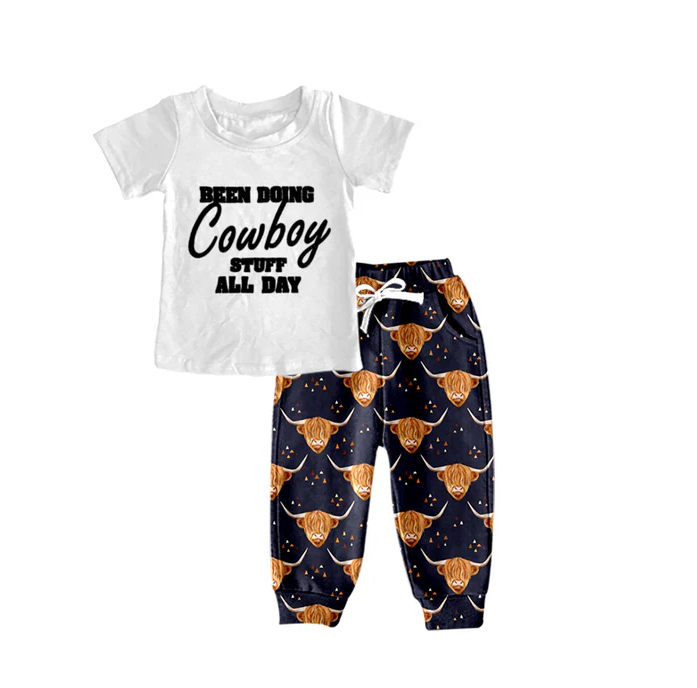 8.16 Baby Boys Western Cowboy Shirt Pants Clothing Sets preorder(moq 5)