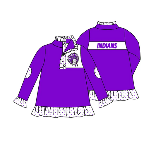 8.18 Baby Girls Team 5 Buttons Shirts Pullovers preorder(moq 5)
