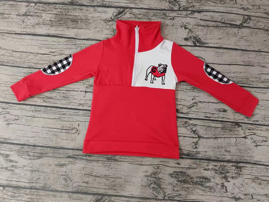 8.18 Dogs Team Baby Boys Long Sleeve Zip Pullover Shirt Tops preorder(moq 5)