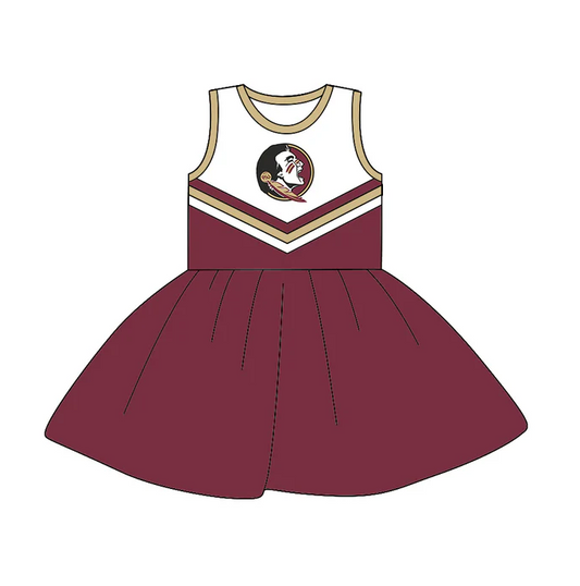 8.19 Baby Girls Team Sleeveless 22 A-Line Dresses preorder(moq 5)