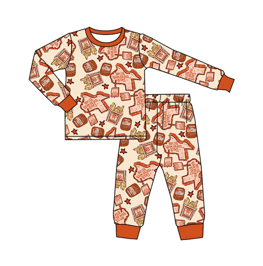 8.20 Baby Girls Western Pink Shirt Pants Pajamas Clothes Sets preorder(moq 5)