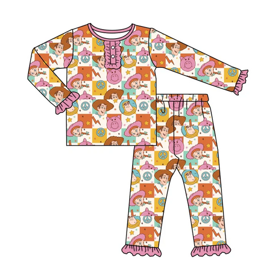 8.20 Baby Girls Toy Tee Shirt Pants Pajamas Clothes Sets preorder(moq 5)
