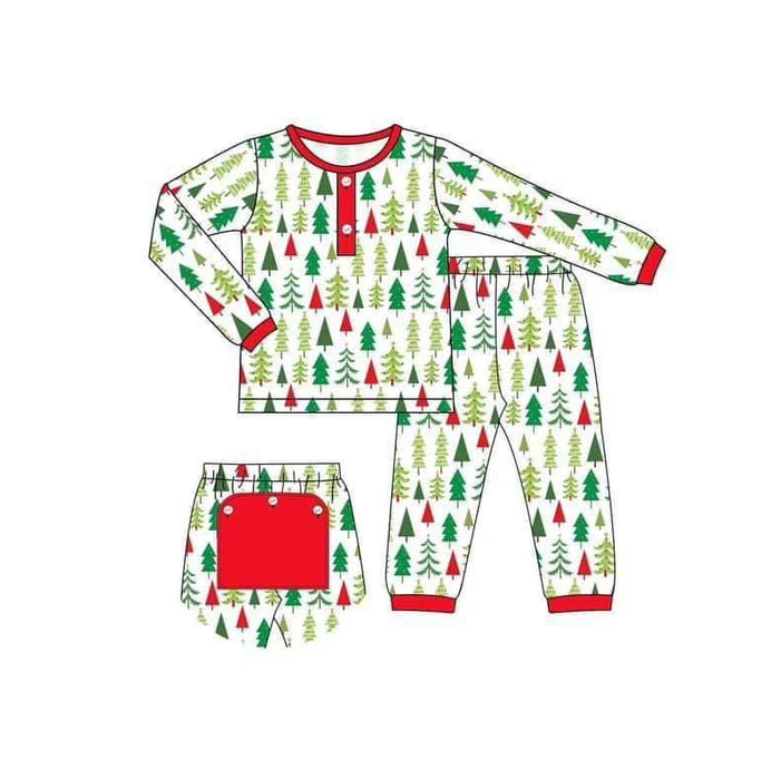8.20 Baby Boys Christmas Tree Pajamas Sets preorder(moq 5)