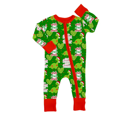 8.21 Baby Kids Infant Christmas Dinosaur Rompers preorder(moq 5)