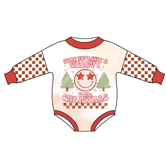 8.21  Baby Girls Little Red Christmas Rompers preorder(moq 5)