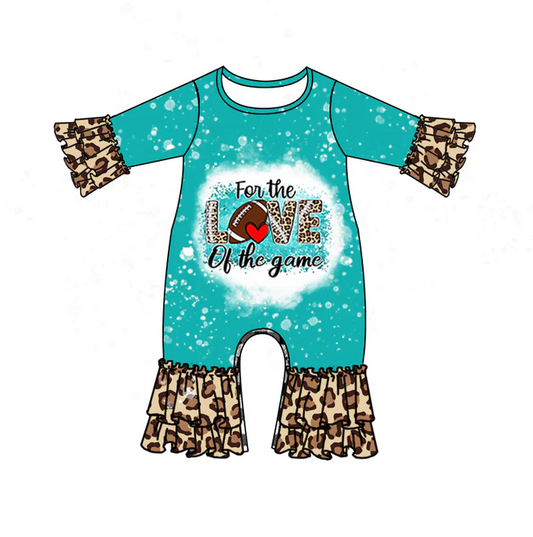 8.22 Baby Infant Love Game Leopard Rompers preorder(moq 5)