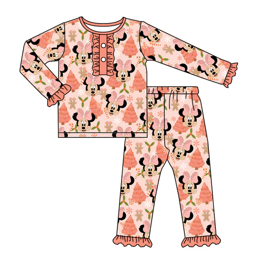 8.22 Baby Girls Magical Pink Tee Shirt Pajamas Clothes Sets preorder(moq 5)