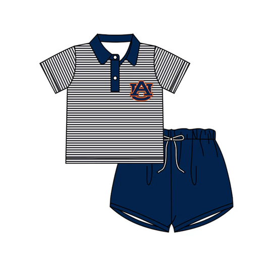 8.22 Baby Boys AU team Pullover Top Shorts Clothes Sets preorder(moq 5)