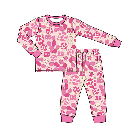 8.23 Baby Girls Pink Cactus Pants Pajamas Western Clothes preorder(moq 5)
