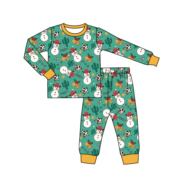 8.23 Baby Kids Snowman Cactus Pajamas Clothes preorder(moq 5)
