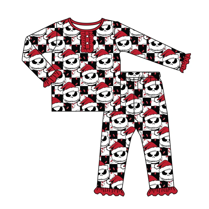 8.23 Baby Girls Christmas Ghost Pajamas Clothes Sets preorder(moq 5)