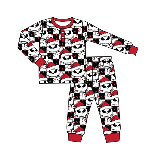 8.23 Baby Boys Christmas Ghost Pajamas Clothes Sets preorder(moq 5)