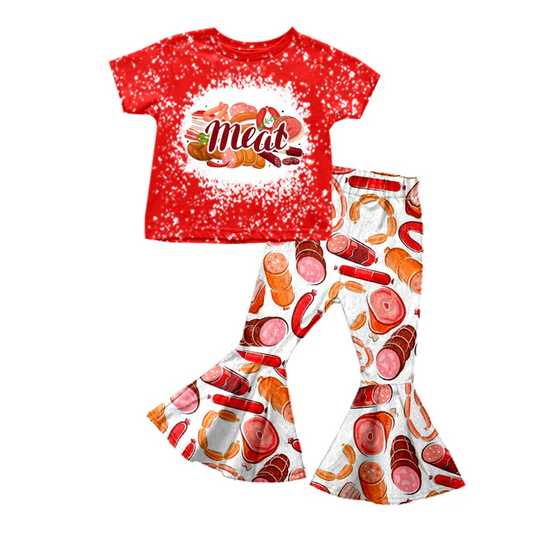 8.25 Baby Girls Ham Sausage Bell Pants Clothes Sets preorder(moq 5)