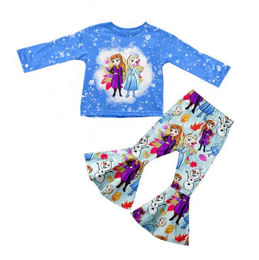 8.26 Baby Girls Fall Princess Sister Bell Pants 2pcs Clothing Sets preorder(moq 5)