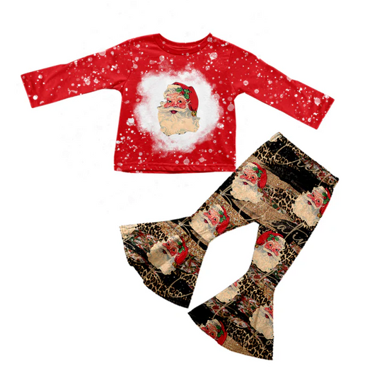 8.26 Baby Girls Christmas Santa Bell Pants 2pcs Clothing Sets preorder(moq 5)