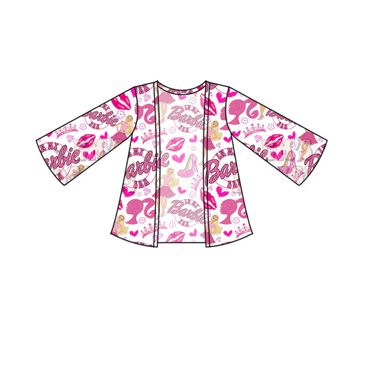8.26 Baby Girls Pink Doll Milk Silk Fabric Cardigan Tops preorder(moq 5)
