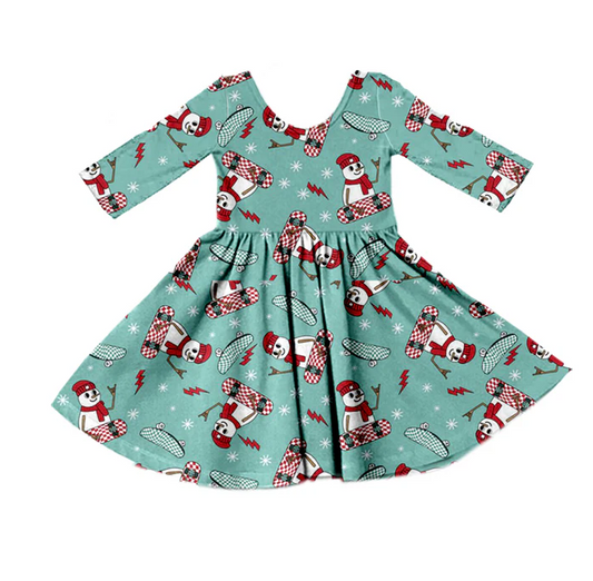 8.28 Baby Girls Cartoon Dogs Butterfly knee length Dresses preorder(moq 5)