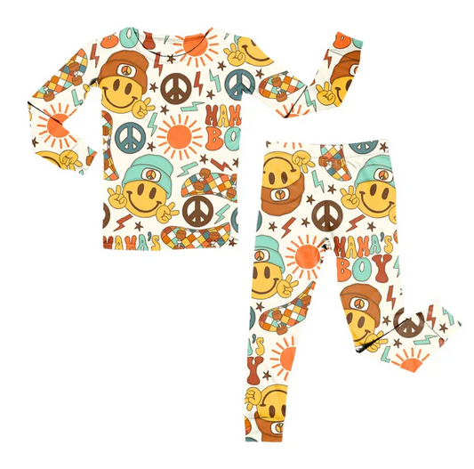 8.30 Baby Mama's Boy Long Sleeve Shirt Pants Pajamas Sets preorder(moq 5)