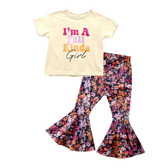 8.30 Baby Girls Short Sleeve Shirt Floral Bell Pants Clothes Sets preorder(moq 5)