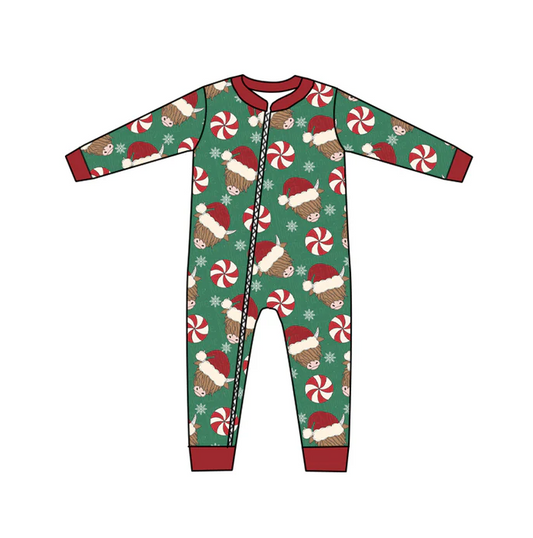 9.4  Baby Infant Christmas Cow Hats Long Sleeve Rompers preorder(moq 5)