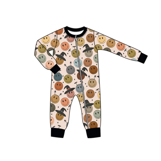 9.4 Preorder moq 5 Baby Infant Boys Long Sleeves Magic Hats Smiles Plaid Zipper