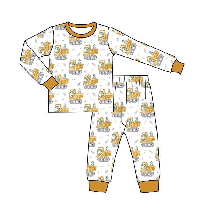 9.5 Baby Boys Dragon Pajamas Clothes Sets preorder(moq 5)