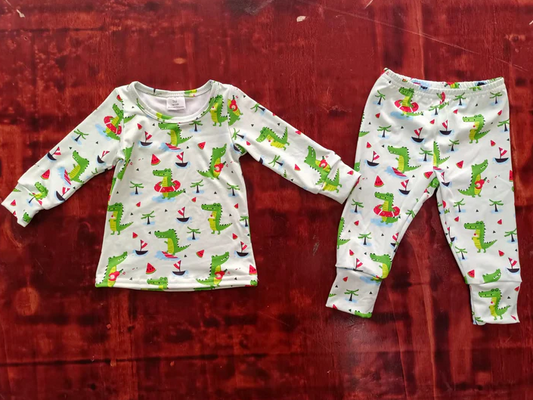9.6 Baby Boys Dinosaur Pajamas Clothes Sets preorder(moq 5)