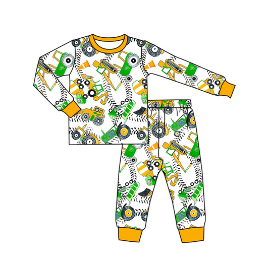 9.6 Baby Boys Construction Pajamas Clothing Sets preorder(moq 5)