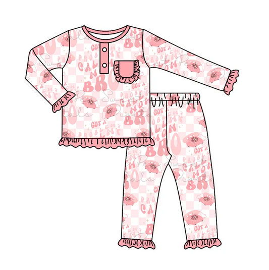 9.6  Baby Girls Problem Pajamas Clothes Sets preorder(moq 5)